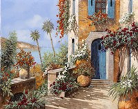 Le Palme e la Porta Blu Fine Art Print