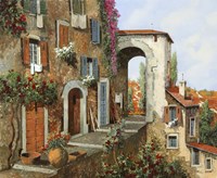 La Stradina Attraverso L'arco Fine Art Print