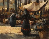 Il Mercato E La Tenda Fine Art Print