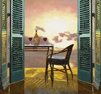 Vino Al Tramonto Fine Art Print