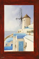 Il Mulino Oltre La Finestra Fine Art Print