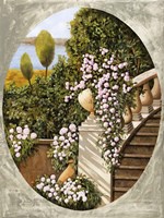 Ovale Scala Con Vaso Fine Art Print