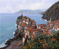 Vernazza A Colori Fine Art Print