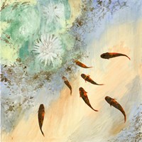 Sette Pesci Verdi Fine Art Print