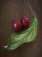 Berries On Leaf Fine Art Print