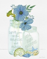 Beachy Mason Jars Fine Art Print