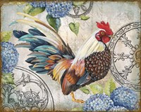 Ironwork Rooster C Framed Print