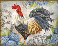 Ironwork Rooster D Framed Print