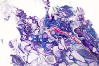Fluid Acrylic Purple Fantasy Fine Art Print