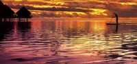 Paddling Into The Sunset Fine Art Print