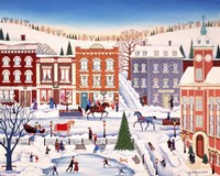 Skating In Town Fine Art Print