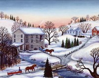 Winter Mill Fine Art Print