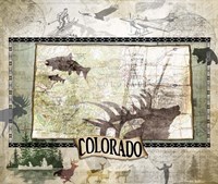Vintage State Colorado Fine Art Print