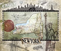 Vintage State NewYork Fine Art Print