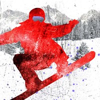 Extreme Snowboarder 01 Fine Art Print