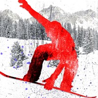 Extreme Snowboarder 04 Fine Art Print