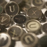 Typewriter 02 Royal keys 3 Fine Art Print