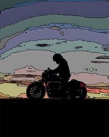 Motorcycle Rider Fine Art Print