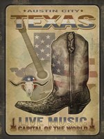 Austin Tex Music Framed Print