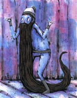 His Beard Became A Tail Fine Art Print