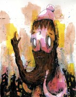 His Beard Had A Mind Fine Art Print