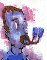 His Stache Wasnt Afraid Fine Art Print