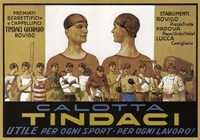 Calotta Tindaci Sports Cap Ad 1910 Fine Art Print