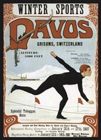 Davos Winter Sports 1907 Fine Art Print