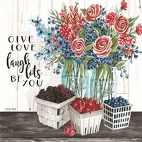 Give Love - Laugh Lots - Be You Fine Art Print