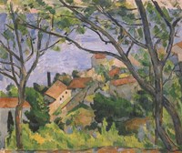 View of L'Estaque Through the Trees Fine Art Print