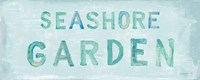 Seashore Garden Sign Fine Art Print