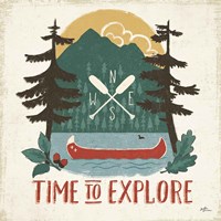 Vintage Lake VI No Lines Framed Print