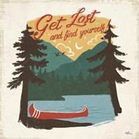 Vintage Lake V No Lines Fine Art Print