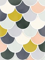 Pastel Scallops I Framed Print