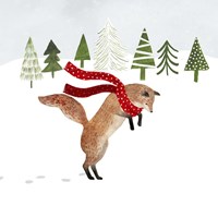 Woodland Christmas III Framed Print