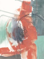 Juxtaposed Coral I Framed Print