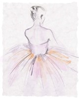 Watercolor Ballerina II Fine Art Print