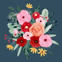 Sweet Hearts Bouquet I Fine Art Print