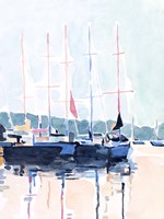 Watercolor Boat Club I Fine Art Print