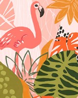 Jungle Flamingo II Framed Print