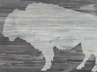 Vintage Plains Animals V Framed Print