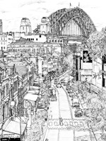 City in Black & White II Framed Print