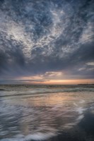 Overcast Sunrise On Shore, Cape May National Seashore, NJ Fine Art Print