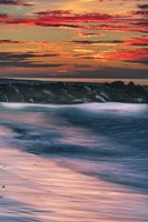 Sunrise On Winter Shoreline 5, Cape May National Seashore, NJ Fine Art Print