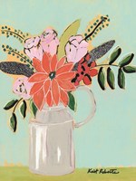 Bouquet on Robin's Egg Fine Art Print