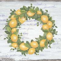 Lemon Wreath Fine Art Print