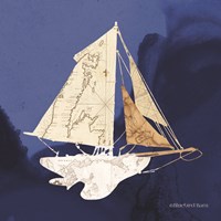Sailboat Blue II Fine Art Print