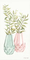 Pastel Geometric Vase I Fine Art Print