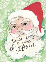 Santa is Coming to Town Fine Art Print