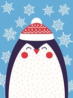 Snowflake Penguin Framed Print